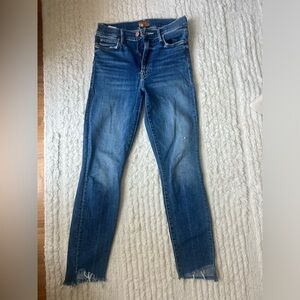 Mother Denim Jeans Ankle Fray size 25